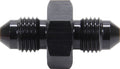 Allstar Performance ALL50090 Flare Union Black -3 Fitting, Straight 3 AN Male to 3 AN Male Aluminum