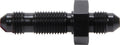 Allstar Performance ALL50092-10 Straight Bulkhead Fittings Set of 10, 3 AN Male to 3 AN Male Aluminum Black Anodized