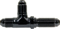 ALLSTAR Performance ALL50097 Bulkhead Tee -4 AN Male to Male to Male Aluminum Black Anodized
