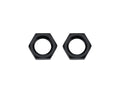 ALLSTAR Performance ALL50098 Bulkhead Fitting Nut 3 AN Aluminum Black Anodized Pair