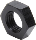 Allstar Performance ALL50099-10 Bulkhead Fitting Nut 4 AN Aluminum Black Anodized Set of 10