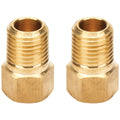 ALLSTAR Performance ALL50129 Brass Adapter Fittings 1/4-Inch NPT Male to 5/16-Inch Inverted Flare Female Pair
