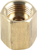 Allstar Performance ALL50131 Inverted Flare Union Set of 4 1/4 Inch Line Dual 7/16-24 Female Brass Adapter