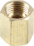 Allstar Performance ALL50132 Inverted Flare Union Set of 4 1/2-20 Female Brass Fittings