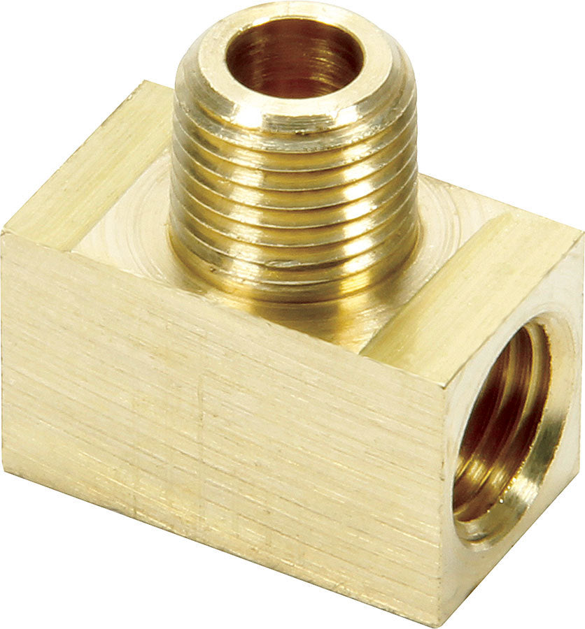 Allstar Performance ALL50135 Inverted Flare Tee Adapter for 3/8-24 Inverted Flare Female and 1/8 NPT Male Fittings