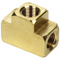 Allstar Performance ALL50139 Brass 1/8 Inch NPT Female Adapter Tee Pair