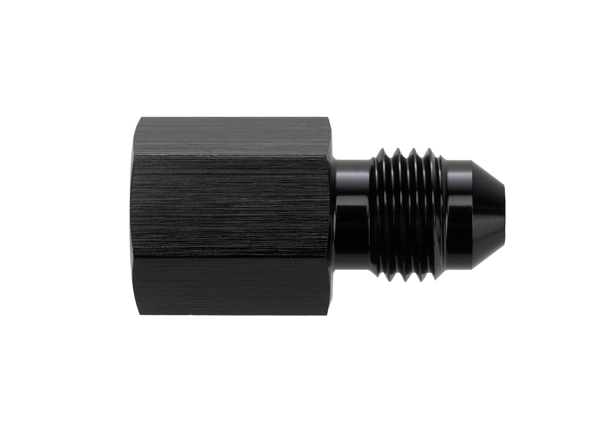 Allstar Performance ALL50202 Aluminum Fitting Adapter - 1/8 Inch NPT Female to 4AN Male, Black Anodized