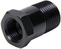 ALLSTAR Performance ALL50204 Temperature Gauge Adapter 5/8-18 Female to 1/2 in NPT Male Aluminum Black Anodized
