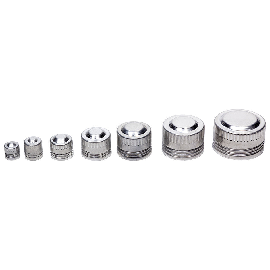 Allstar Performance ALL50820 Aluminum Dust Cap Kit for 3 AN and 16 AN Fittings
