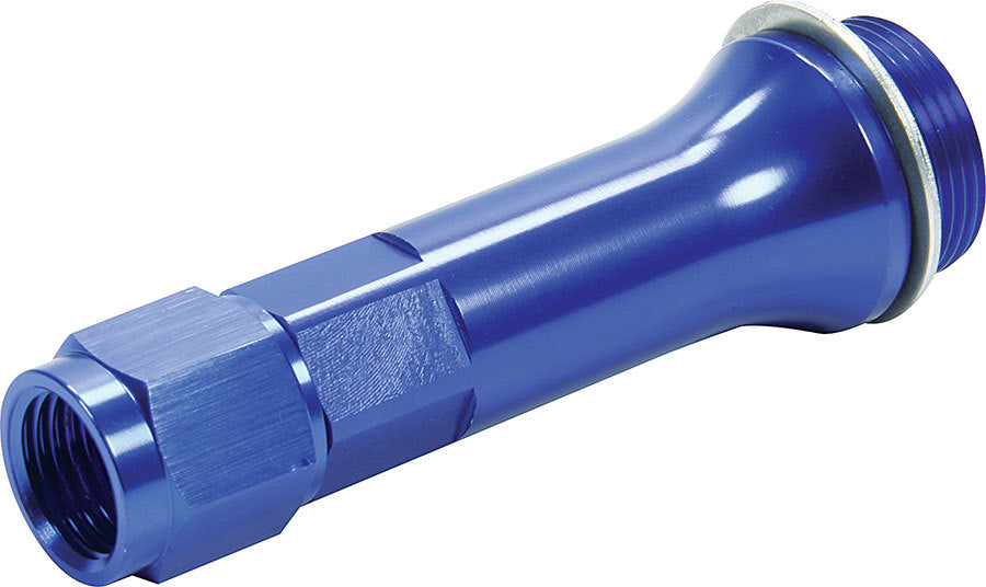 Allstar Performance ALL50890 Carburetor Inlet Fitting with Washer, 7/8-20 to 6 AN Female, Blue Anodized Aluminum