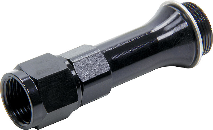 Allstar Performance ALL50902 Carburetor Inlet Fitting with Washer, 7/8-20 to -8 Female, Aluminum, Black Anodized