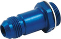 Allstar Performance ALL50904 Carburetor Inlet Fitting, 8 AN Male to 7/8-20 Male, Aluminum, Blue Anodized