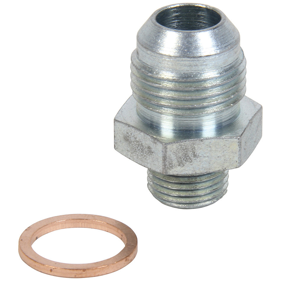 Allstar Performance ALL50916 Fuel Pump Fitting 5/8-18 to 10AN Male Steel Zinc Oxide