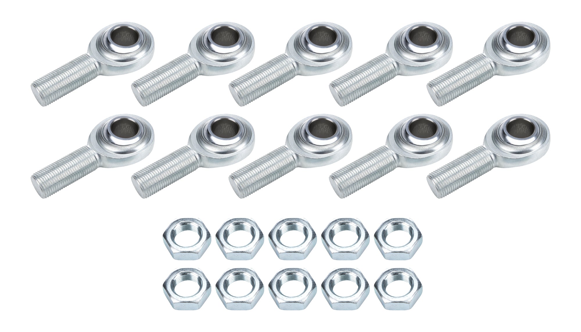 Allstar Performance ALL52132-10 Steering Shaft Support Kit with Spherical Rod Ends, 3/4-16 in Right Hand Male Thread, Steel, Zinc Oxide Finish, Set of 10