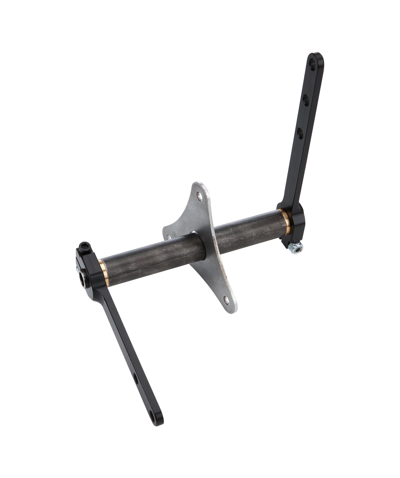 Allstar Performance ALL54105 Throttle Cross Shaft Assembly with Hardware, Aluminum and Steel Construction, Natural and Black Anodized Finish
