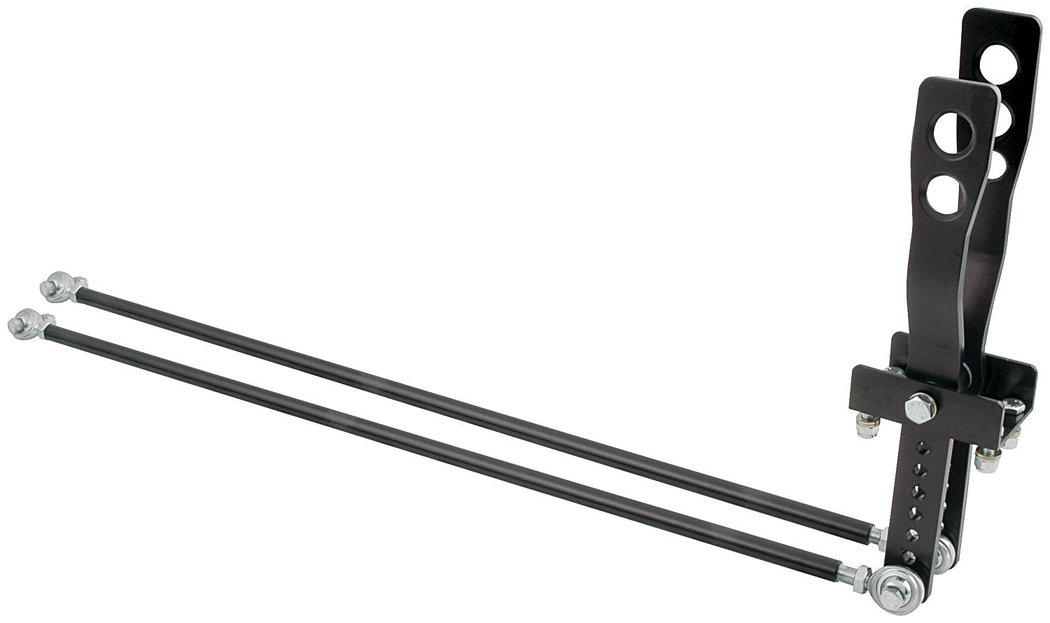 Allstar Performance ALL54124 2 Lever Floor Mount Shifter with Aluminum Black Anodized Handles