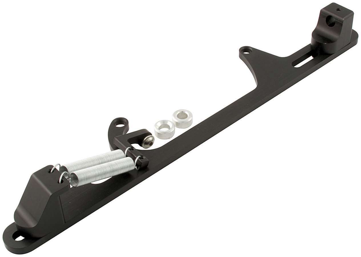 Allstar Performance ALL54235 Throttle Cable Bracket with Morse Flange, Aluminum, Black Anodized, for Dominator Carburetors