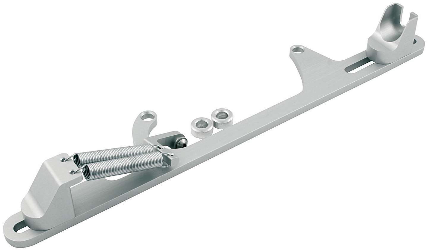 Allstar Performance ALL54238 Throttle Cable Bracket for Ford with Dominator Flange, Aluminum, Clear Anodized Finish
