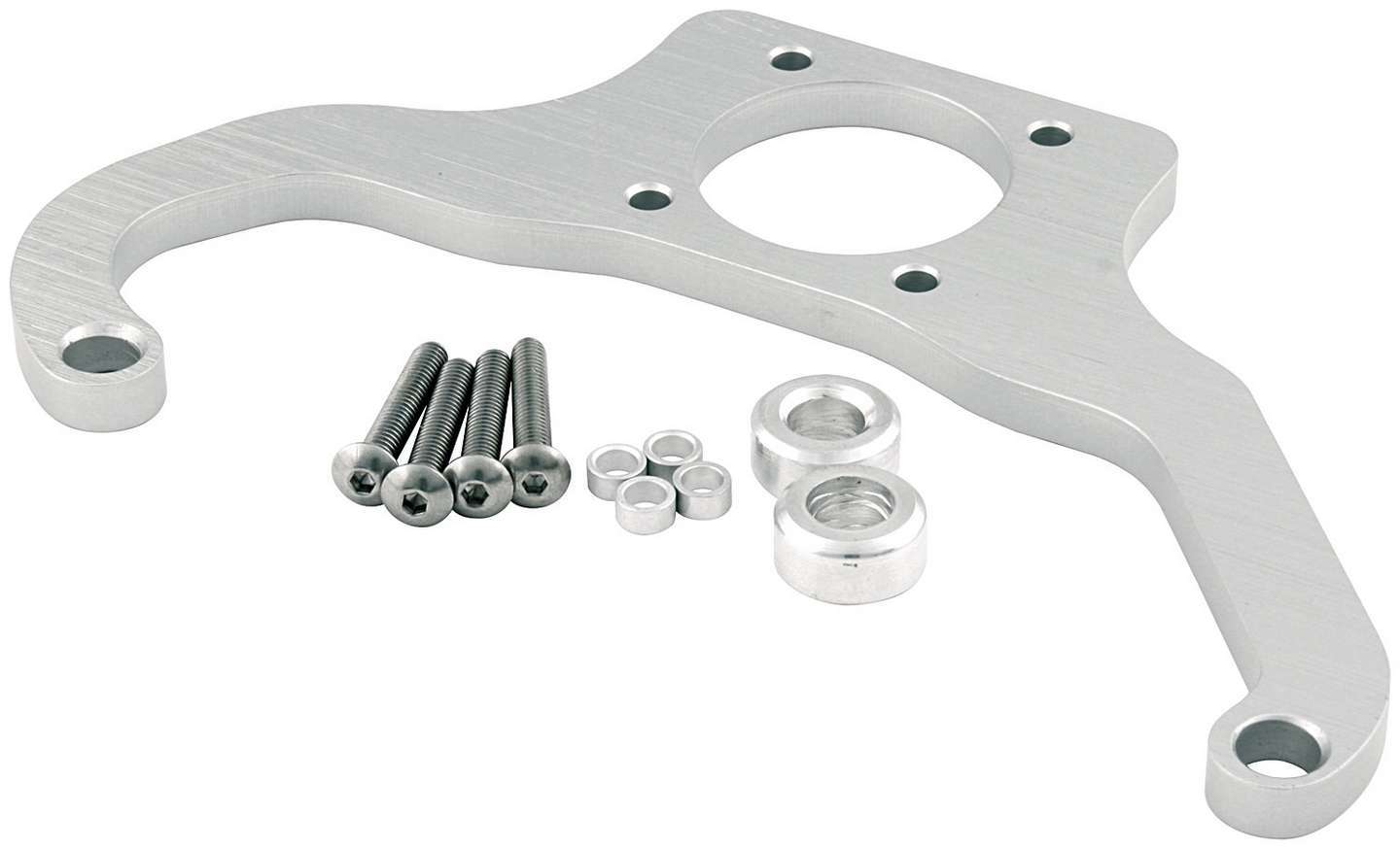 Allstar Performance ALL54290 Fuel Pressure Regulator Bracket for Magnafuel 4500 Series, Aluminum, Natural Finish