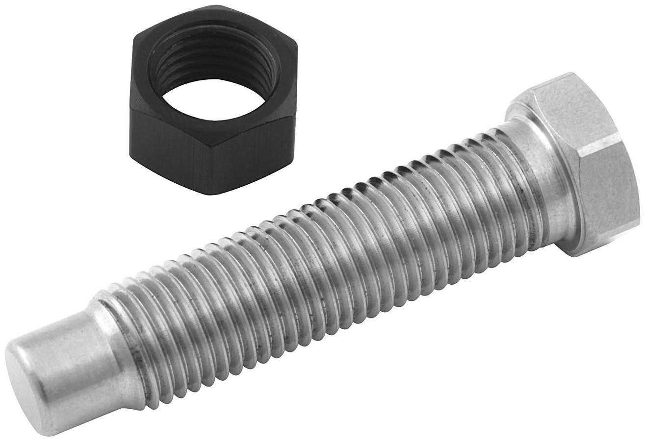 Allstar Performance ALL55027 Titanium Torsion Stop Bolt with Nut, 7/16-20 Thread, 1.75 Inch Length, Hex Head