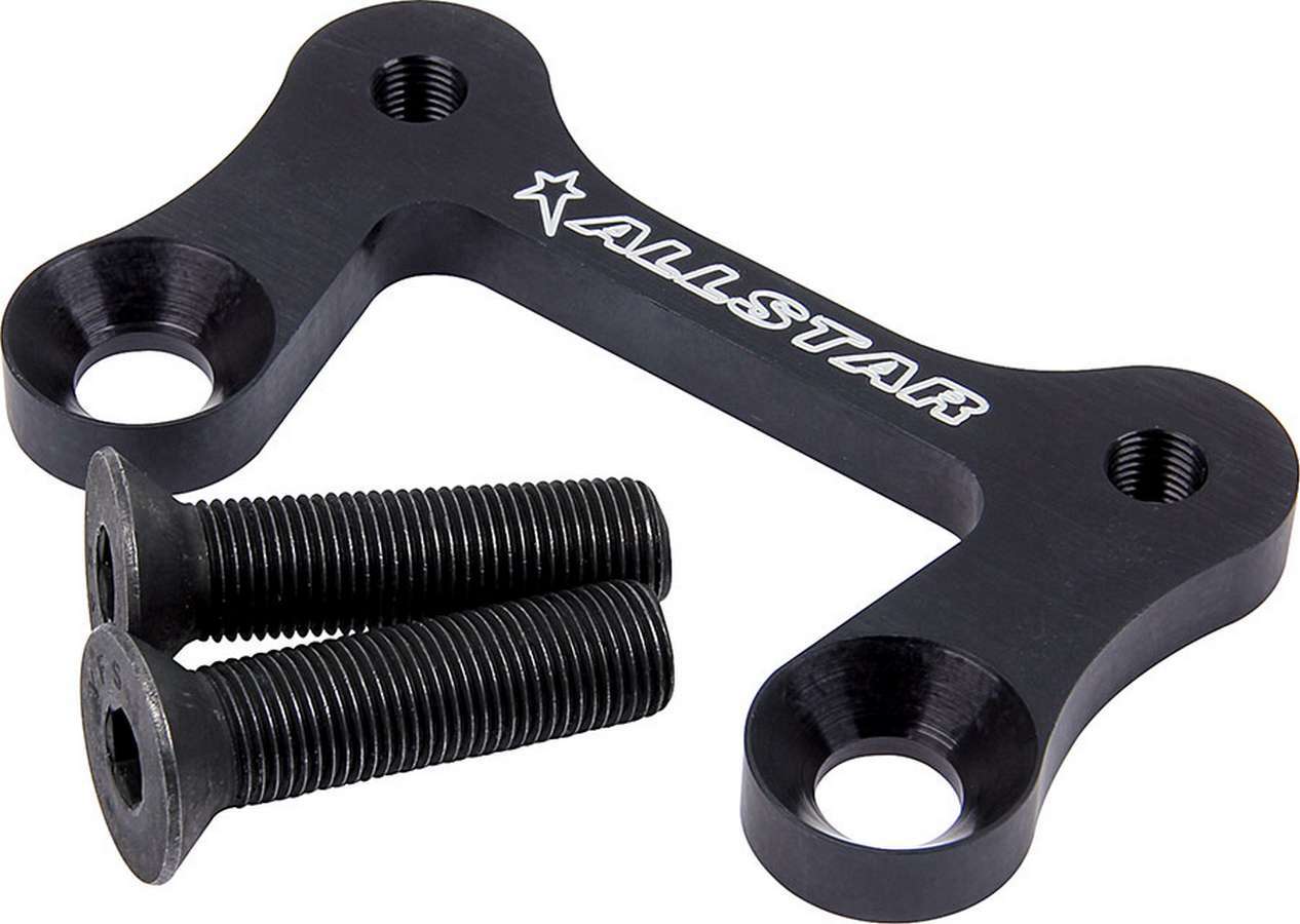 Allstar Performance ALL55071 Front Brake Caliper Bracket Kit for 10-7/8 Inch Rotors with Aluminum Construction and Black Anodized Finish