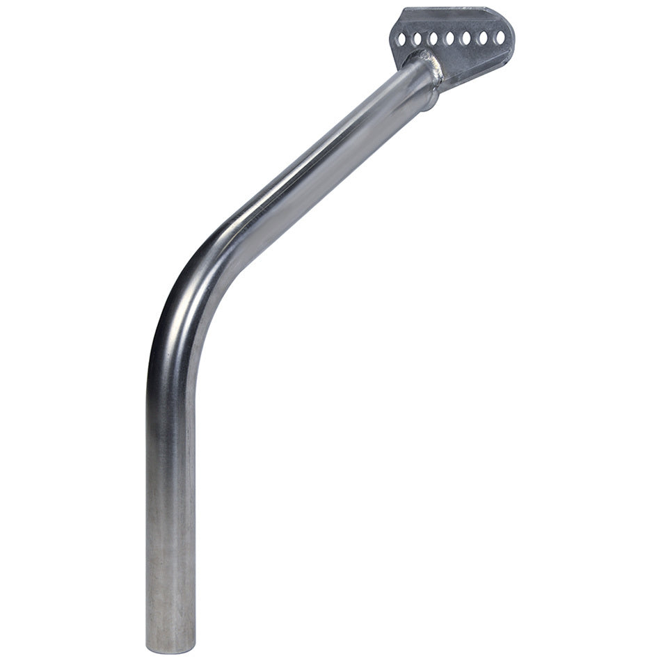 Allstar Performance ALL55110 Front Bent Wing Post for Sprint Cars, Driver Side, Steel, Chrome, 13.5 Inch Length