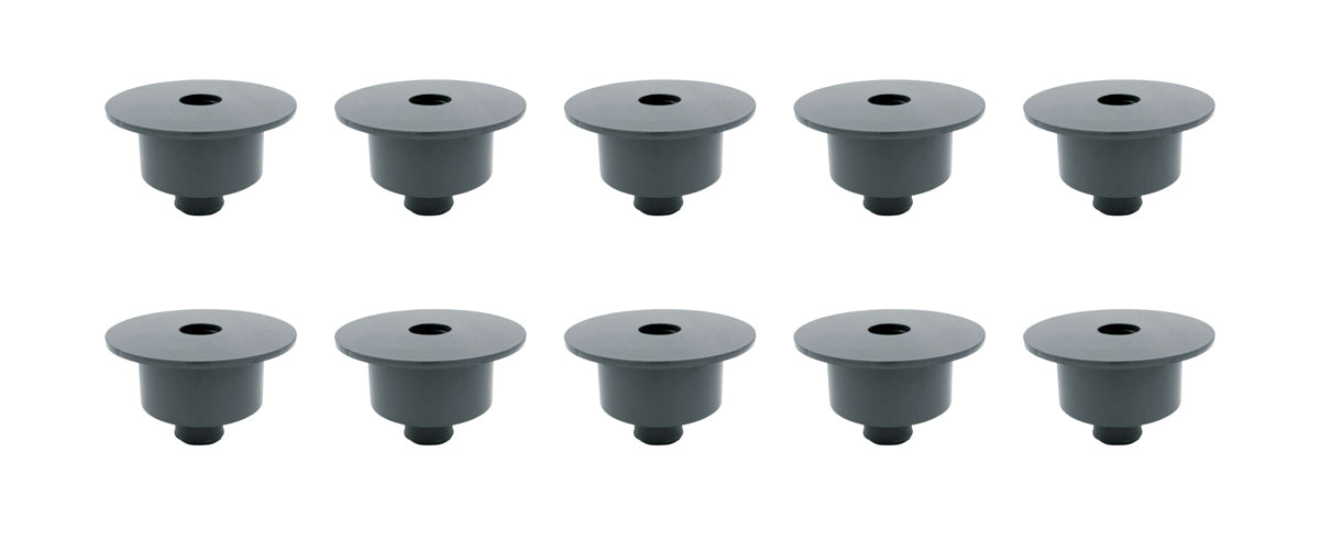 Allstar Performance ALL56115-10 Upper Spring Cup for 5-1/2 Inch Outside Diameter Coil Springs, Steel, Black Powder Coat, Pack of 10
