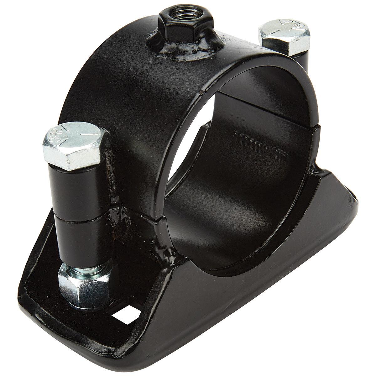 Allstar Performance ALL56127 Lower Spring Pad Clamp-On Steel Axle Spring Perch, Black Powder Coat, 3 Inch Diameter for Vehicle Suspension