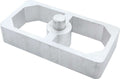 Allstar Performance Alum Lowering Block 1 Inch Height, 2.5 Inch Width, 5 Inch Length, 9/16 Inch Diameter Pin, Extruded Aluminum