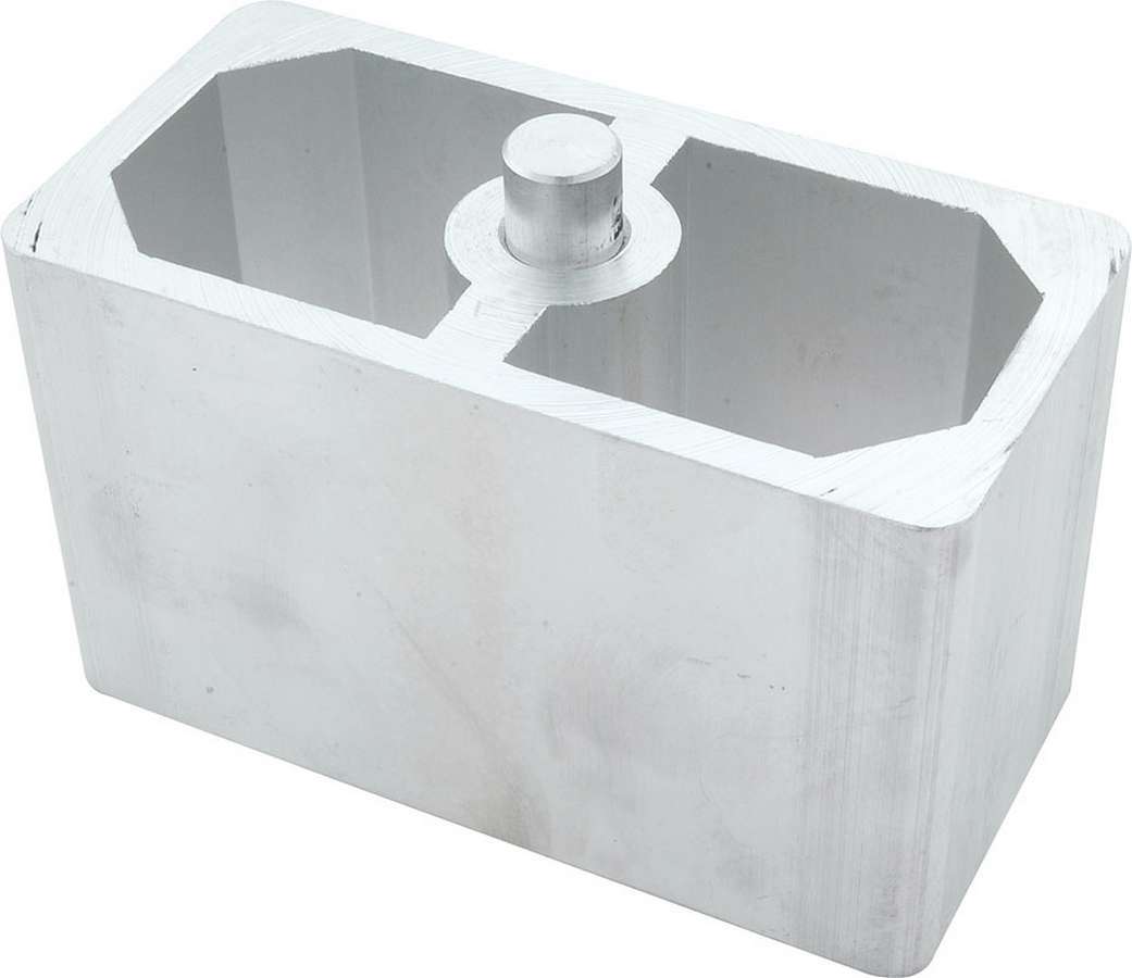 ALLSTAR Performance Alum Lowering Block 3 Inch Height, 2.5 Inch Width, 5 Inch Length, 9/16 Inch Diameter Pin, Extruded Aluminum