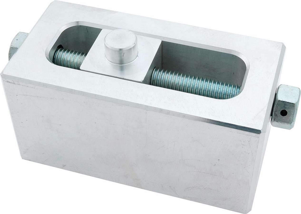 Allstar Performance ALL56138 Adjustable Aluminum Leaf Spring Block, 2.5 Inch Height, 2.5 Inch Width, 5 Inch Length, 5/8 Inch Diameter Pin