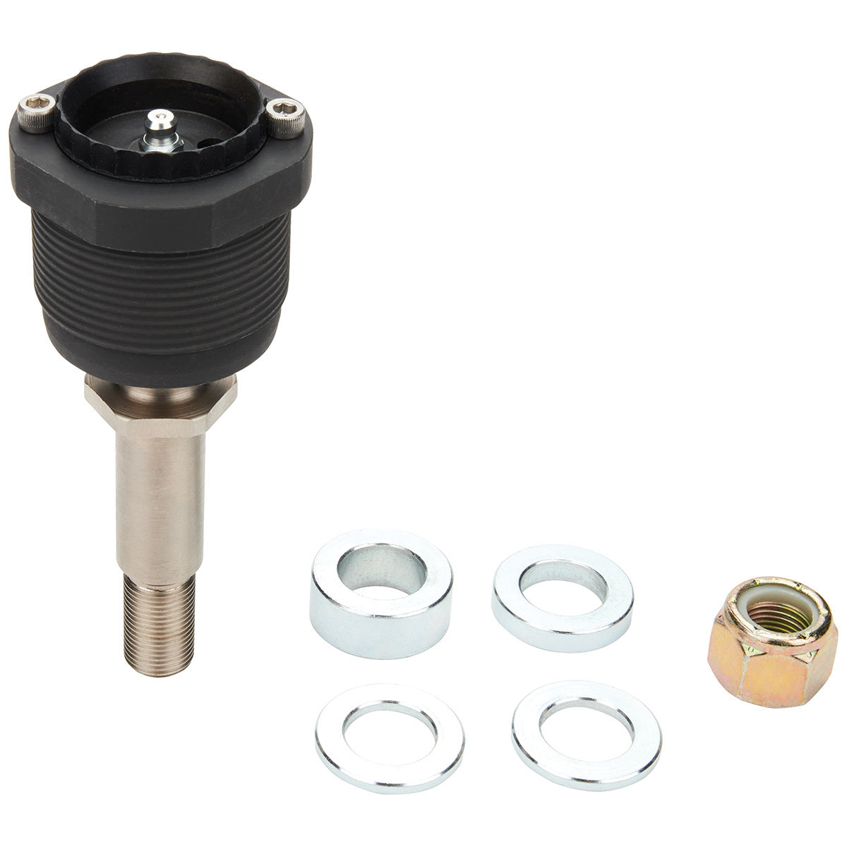 Allstar Performance Low Friction Ball Joint K727 with Straight Pin, Greasable, Screw-In, Adjustable from Standard to 1 Inch Pin Diameter