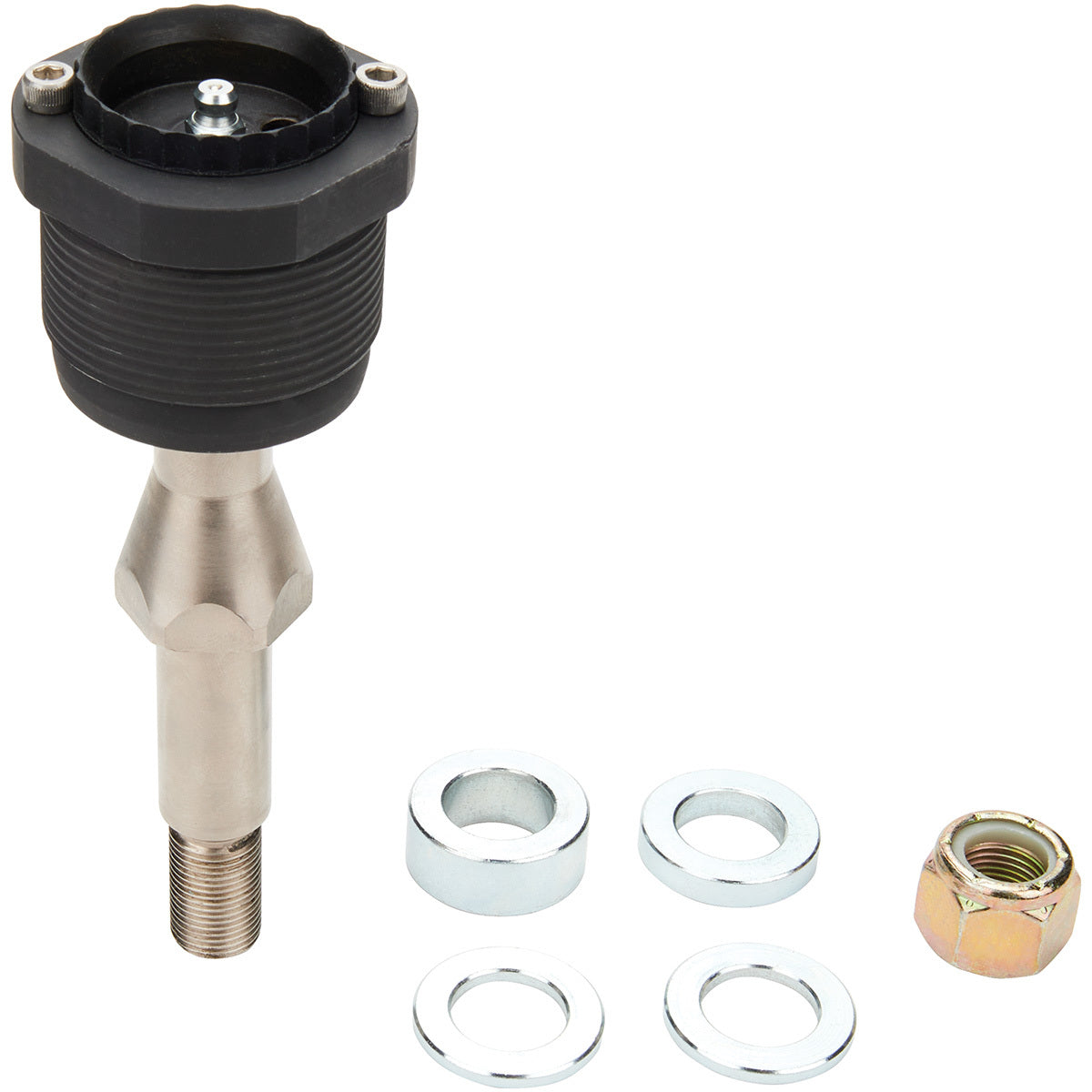 Allstar Performance ALL56876 Low Friction Ball Joint with Straight Pin, 1 to 2 Inch Adjustable Length, Greasable, Screw-In, Lower Position