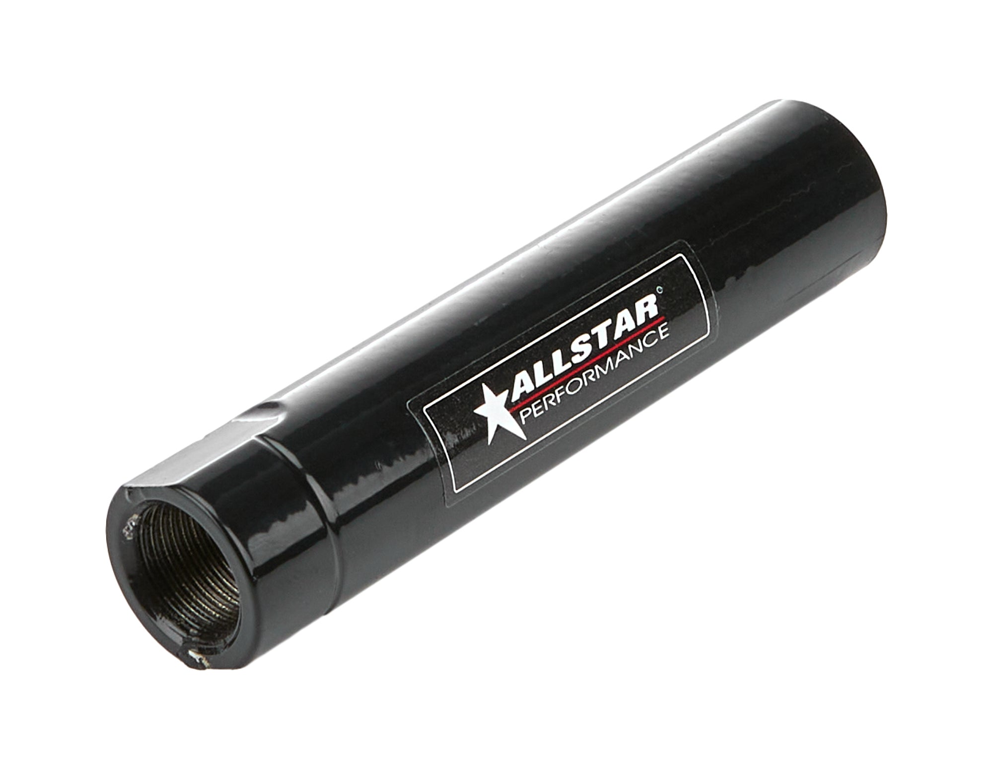 Allstar Performance ALL57342 Heavy Duty Suspension Tube, 0.875 Inch OD, 4 Inch Length, 5/8-18 Female Thread, Steel with Black Powder Coat Finish