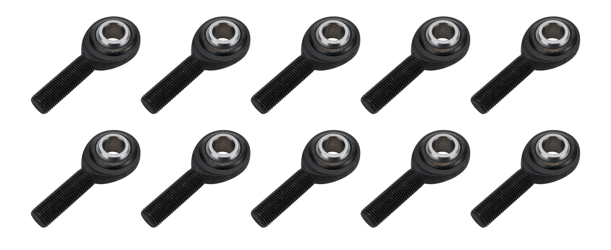 Allstar Performance ALL58058-10 Pro Series Spherical Rod End, 1/2 Inch Bore, 1/2-20 Right Hand Male Thread, Steel Ball, Chromoly, Black Oxide, Pack of 10