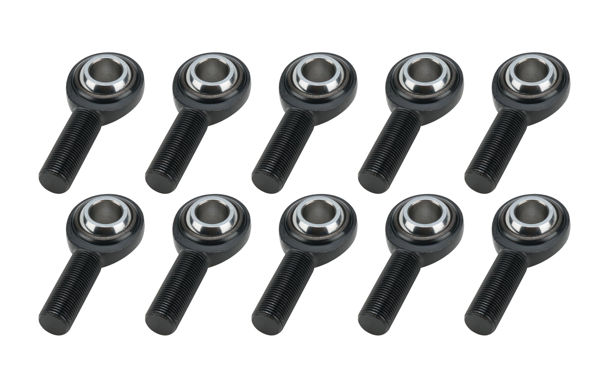 Allstar Performance ALL58070-10 Pro Series Spherical Rod End, 5/8 Inch Bore, 5/8-18 Left Hand Male Thread, Steel Ball, Chromoly, Black Oxide, Set of 10