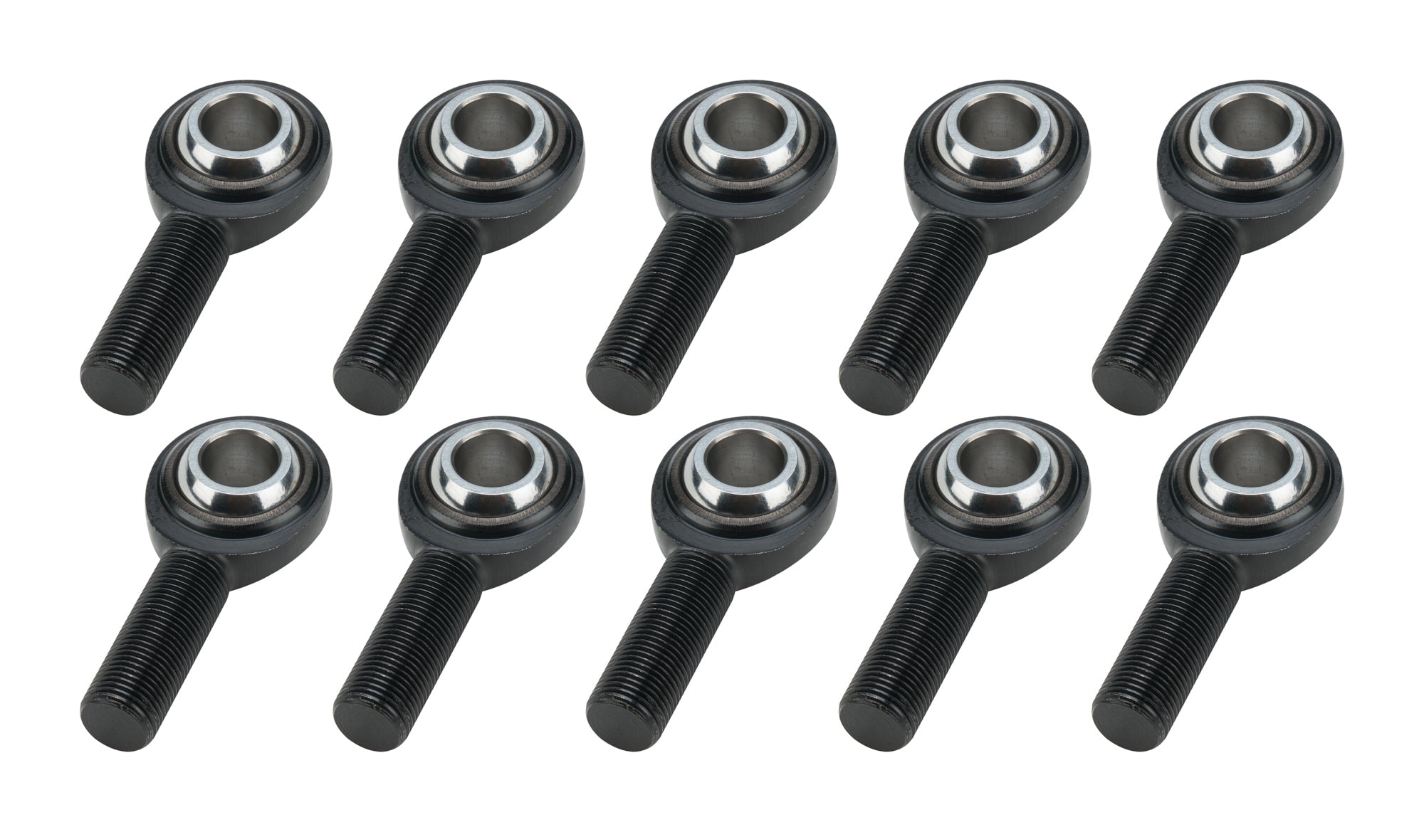 Allstar Performance ALL58072-10 Pro Series Spherical Rod End with 3/4 Inch Bore and Left-Hand Male Thread, Steel Ball, Chromoly, Black Oxide, Set of 10