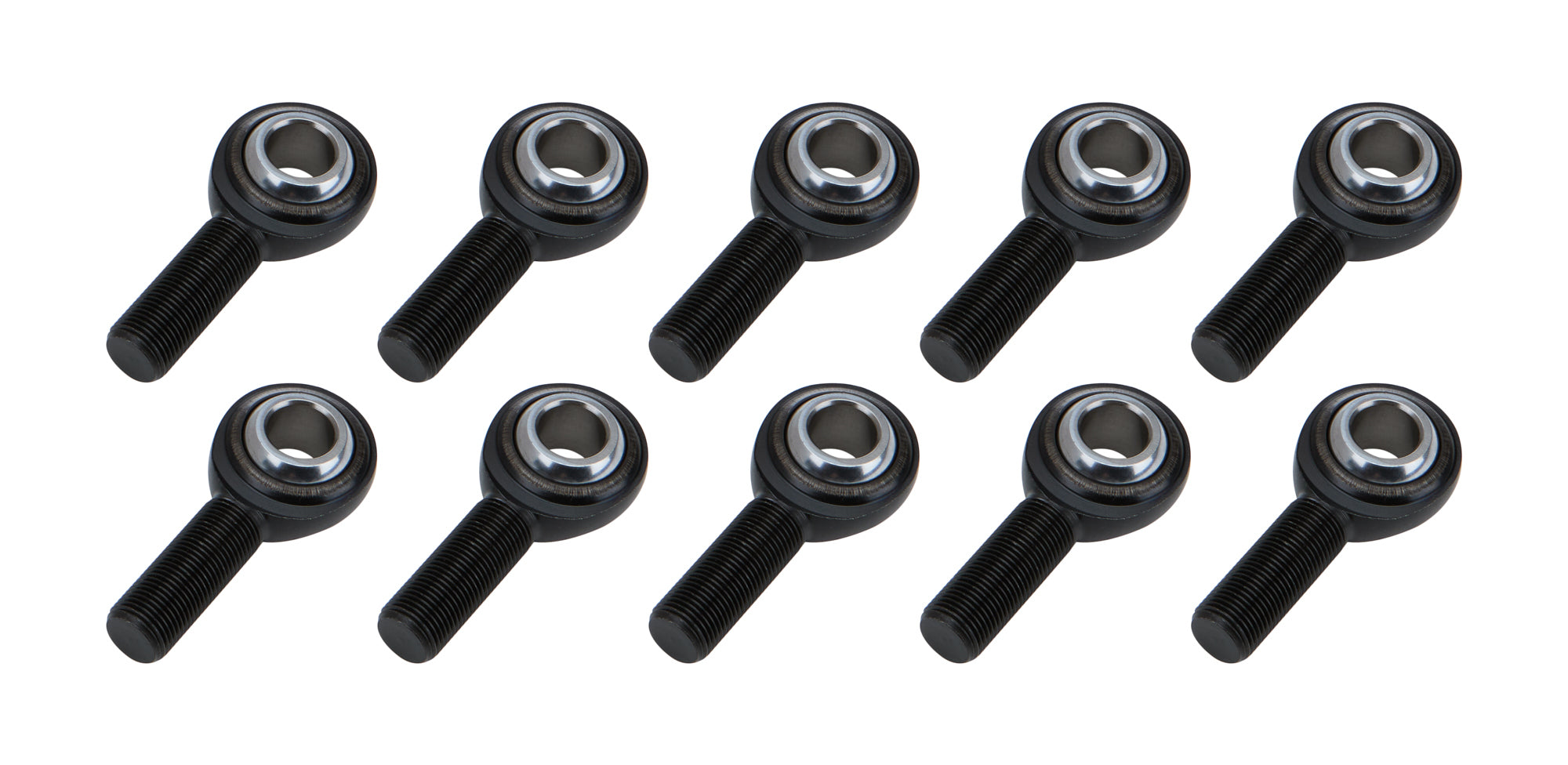 Allstar Performance ALL58085-10 Pro Series Spherical Rod End with 5/8 Inch Bore, Left Hand Male Thread, Steel Ball, PTFE Lined, Chromoly, Black Oxide Finish, Set of 10