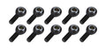 Allstar Performance ALL58086-10 Pro Series Spherical Rod End with 3/4 Inch Bore, 3/4-16 Left Hand Male Thread, Steel Ball, PTFE Lined, Chromoly, Black Oxide Finish, Set of 10