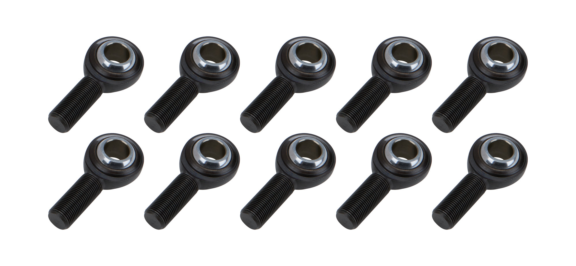 Allstar Performance ALL58086-10 Pro Series Spherical Rod End with 3/4 Inch Bore, 3/4-16 Left Hand Male Thread, Steel Ball, PTFE Lined, Chromoly, Black Oxide Finish, Set of 10
