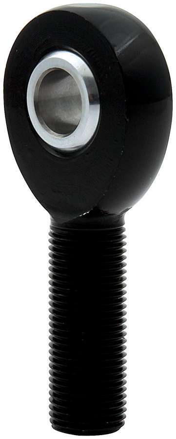 Allstar Performance Alum Rod End LH Male 1/2 Inch Bore, 5/8-18 Inch Left Hand Thread, Steel Ball, Black Anodized Aluminum