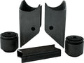 Allstar Performance ALL60052 Trailing Arm Bracket Kit for GM G-Body Chassis, Steel, Black Finish, 3 Inch OD Axle Tubes, 1 Hole