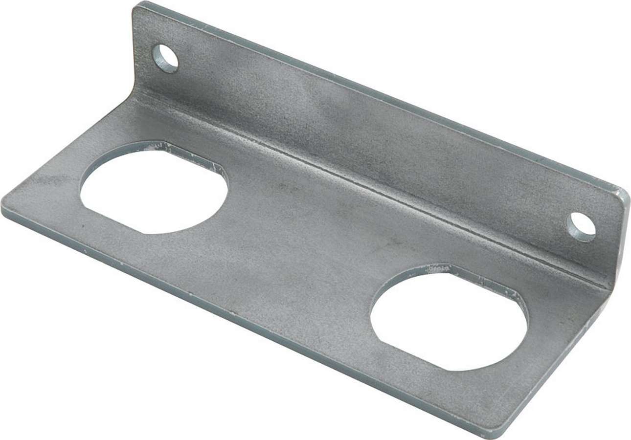 Allstar Performance ALL60064 Charging Post Bracket with Dual D-Hole Mounting, 90-Degree Steel Construction, Natural Finish