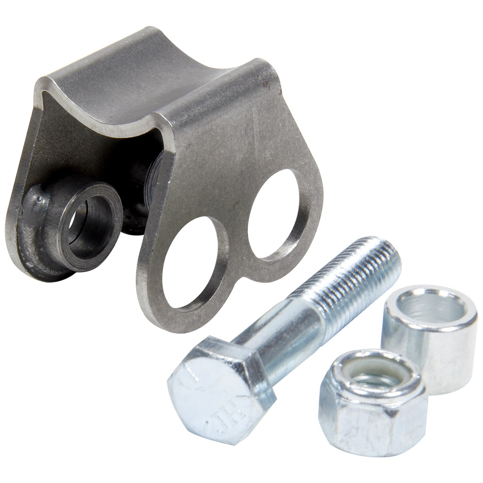 Allstar Performance ALL60114 Shock Mount with Dual 1/2 Inch Weld-On Holes, Steel Construction, Natural Finish, 1-1/2 Inch Outer Diameter Tubing