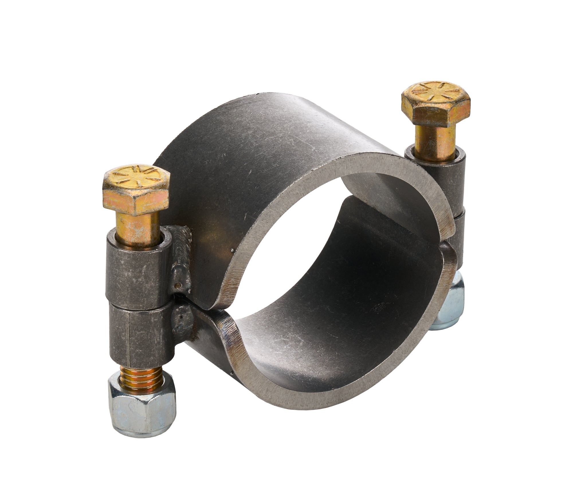 Allstar Performance ALL60146 2 Bolt Clamp-On Retainer, 3 Inch Inner Diameter, 2 Inch Wide, Steel, Natural Finish