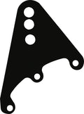 Allstar Performance ALL60150 Upper Link Brackets Pair with Three 3/4 Inch Holes Steel Black Finish
