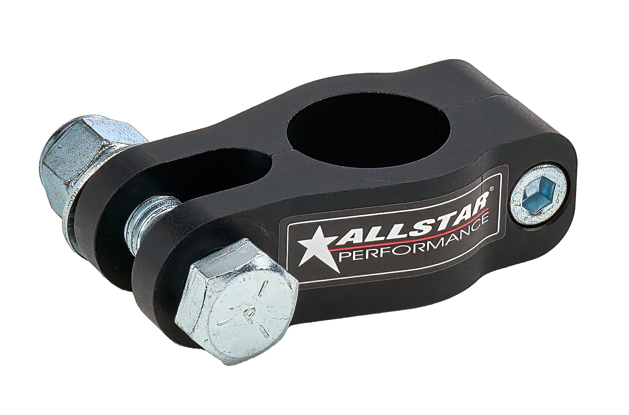 Allstar Performance ALL60182 Aluminum Panhard Bar Bracket Frame Mount Clamp-On 1-1/2 Inch Tubing Black Anodized