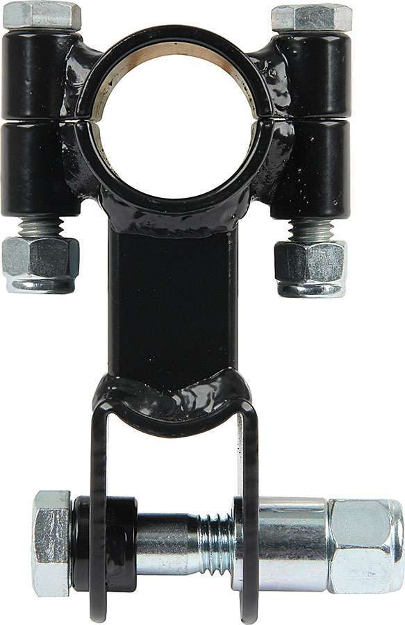 Allstar Performance ALL60225 Drop Mount Clamp-On Shock Bracket, 1-1/2 Inch Diameter Steel, Black Powder Coat Finish