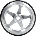 Allstar Performance ALL60510 Wheelie Bar Wheel 5-Spoke Aluminum and Polyurethane 3/8 Inch Hole
