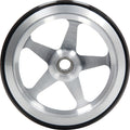 Allstar Performance ALL60511 Wheelie Bar Wheel 5-Spoke with Bearing, 3/8 Inch Hole, Aluminum and Polyurethane Construction